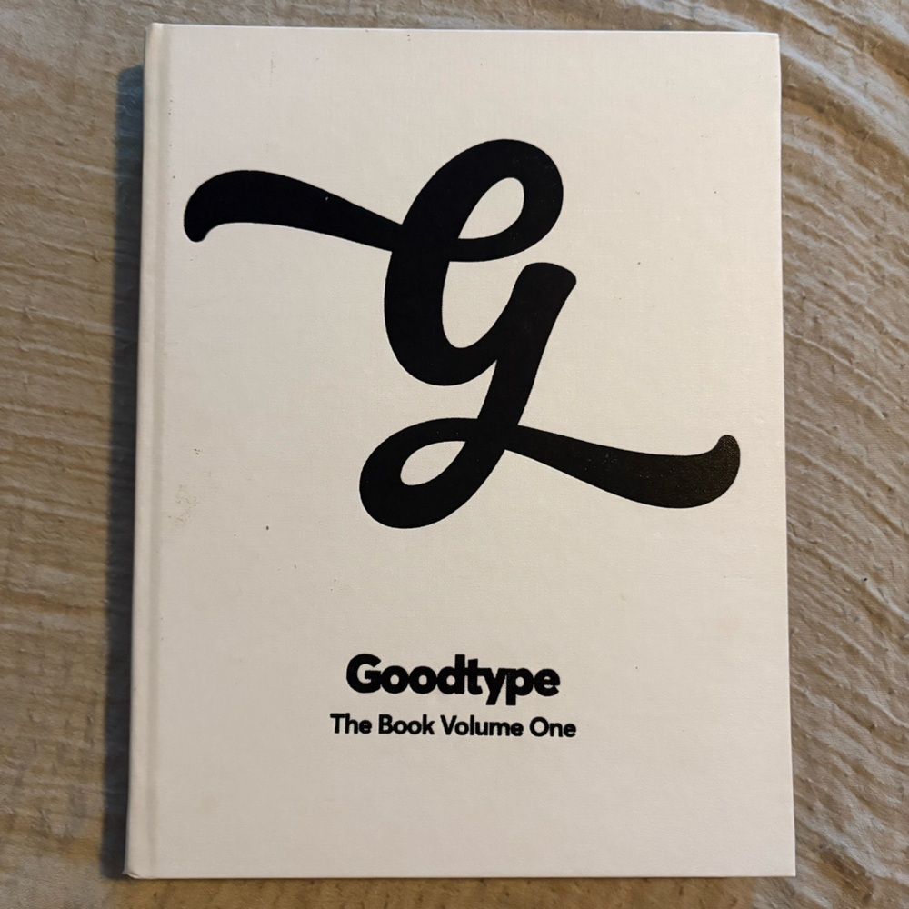 RARE Goodtype The Book Volume One - White Hardcover Book Typography Design